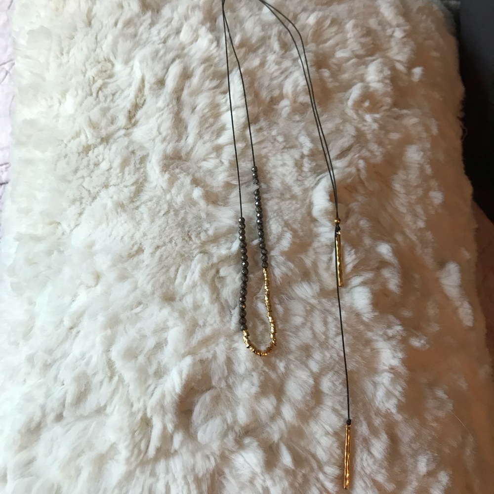 Gorjana 18k GP beading adjustable necklace NWOT - Picture 6 of 9